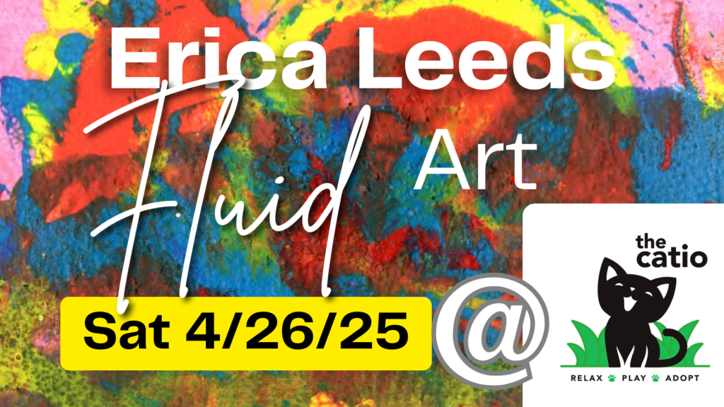 Erica Leeds Fluid Art ad graphics.