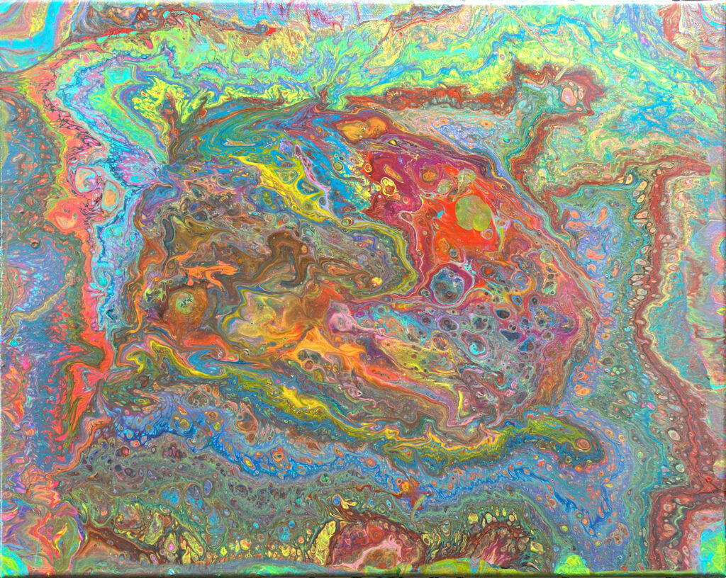 Photo of item c-16x20-0001 Abstract Fluid Art. Canvas 16x20 in